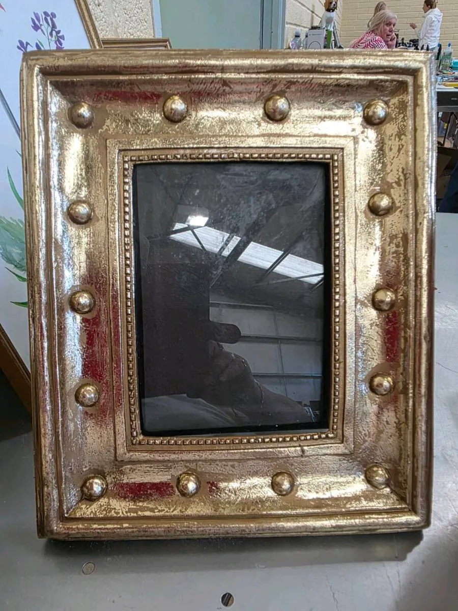 RARE HEAVY, 24CT Gold Covered 5x7 Photo Frame ! - Image 1