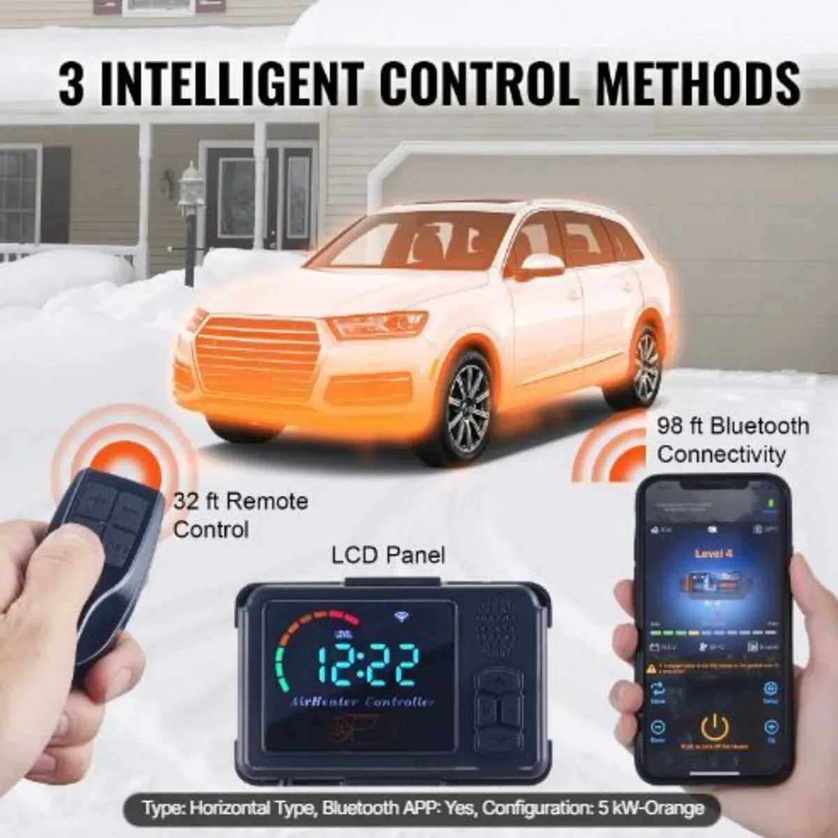 Diesel Air Heater All-in-one 12V 5KW Bluetooth - Image 3