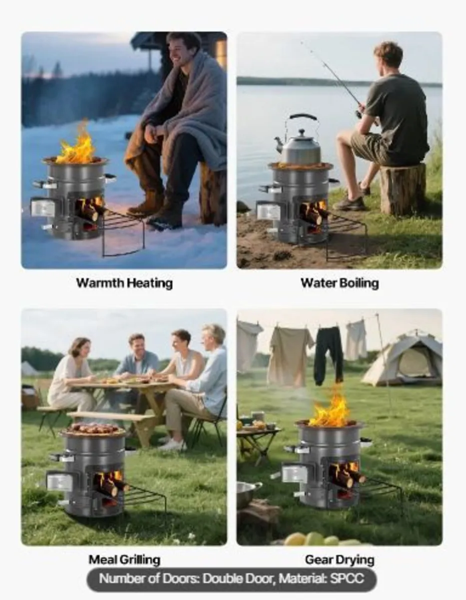 Camping Rocket Stove, Wood Burning - Image 2