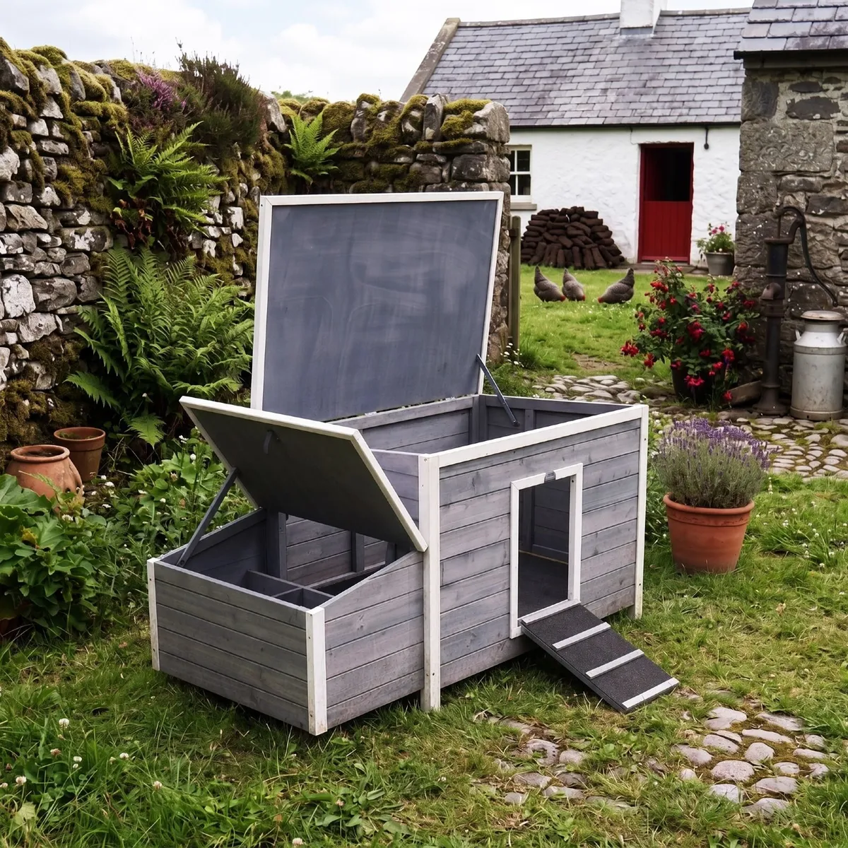 Captain Coop Chicken Coop – 6-8 Hens – Gre - Image 1