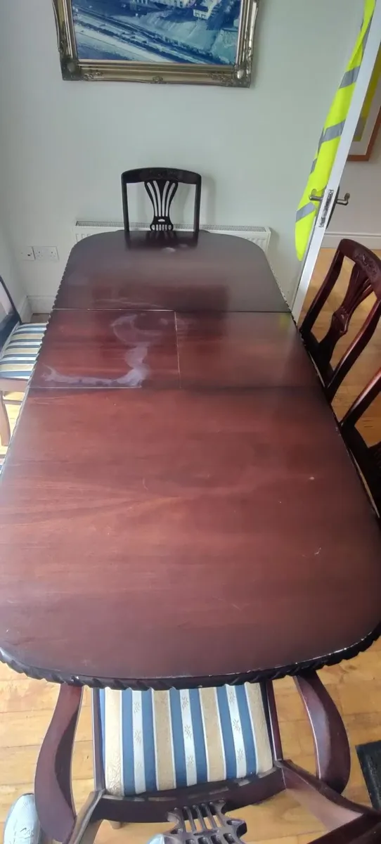 Mahogany Dining Table & 6 Chairs - €300 - Image 3