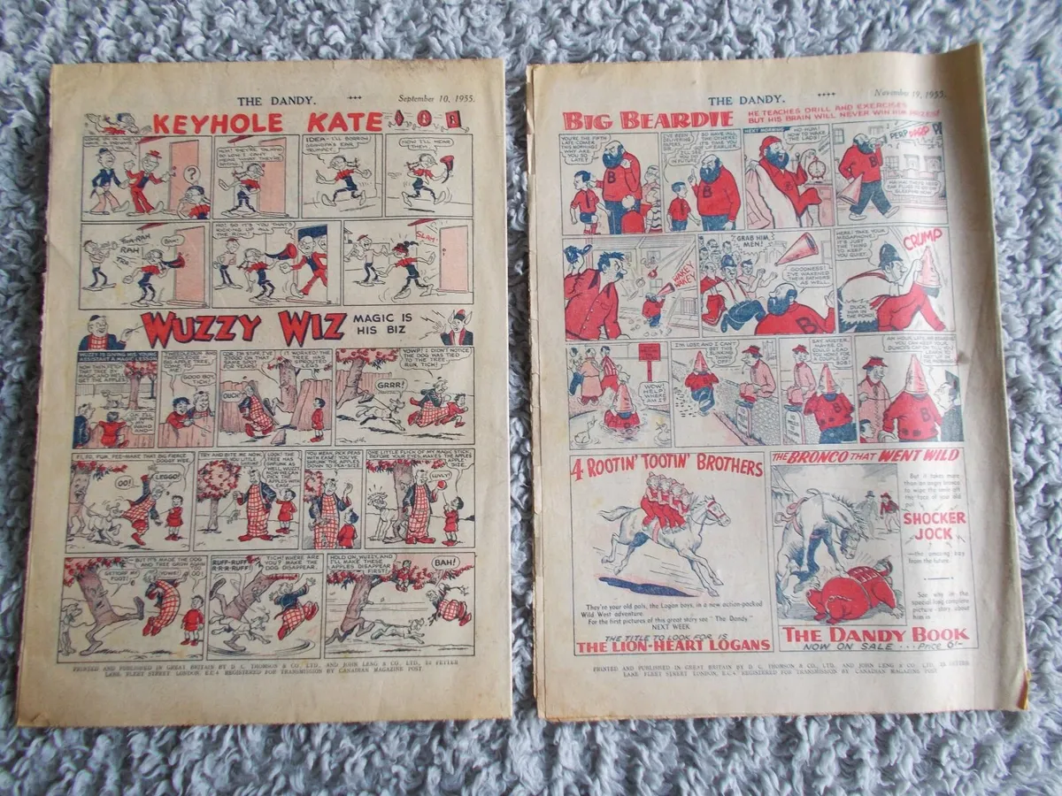 Two 'Dandy' Comics from 1955 - Image 2
