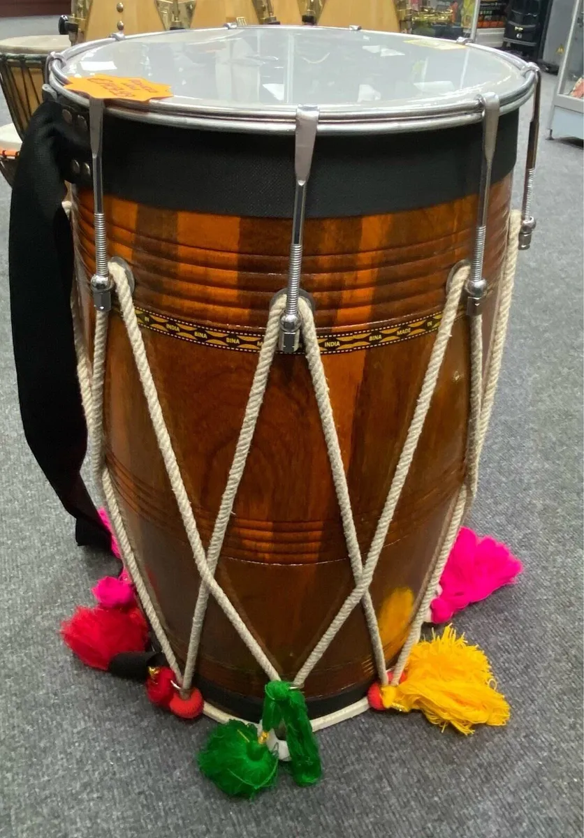 Bhangra Dhol Drum + wrench - Image 1