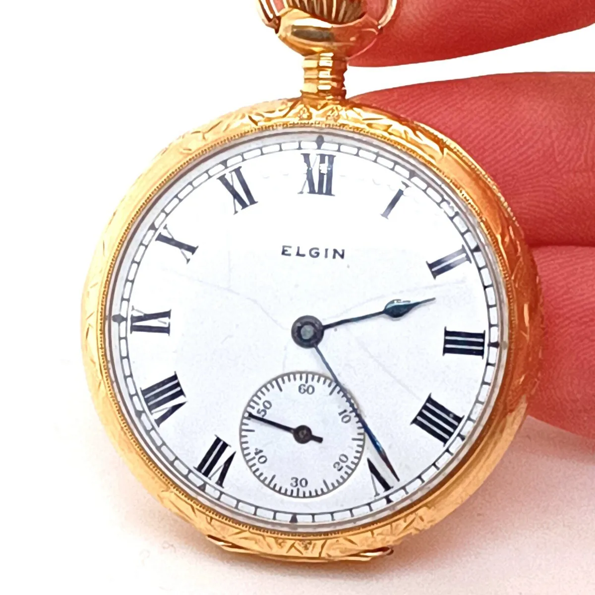 Antique 18k Gold Elgin Pocket Watch - Image 1