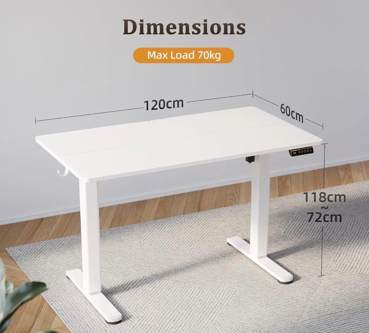 White Standing Desk - Image 1