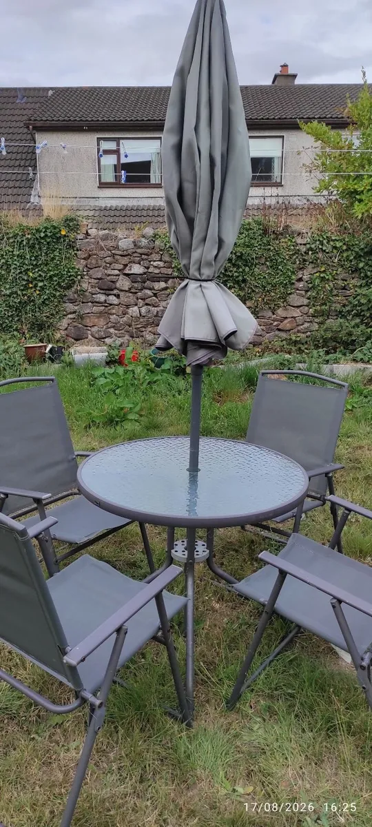 Home Garden Furniture Set Table, 4 Chairs & Paraso - Image 2