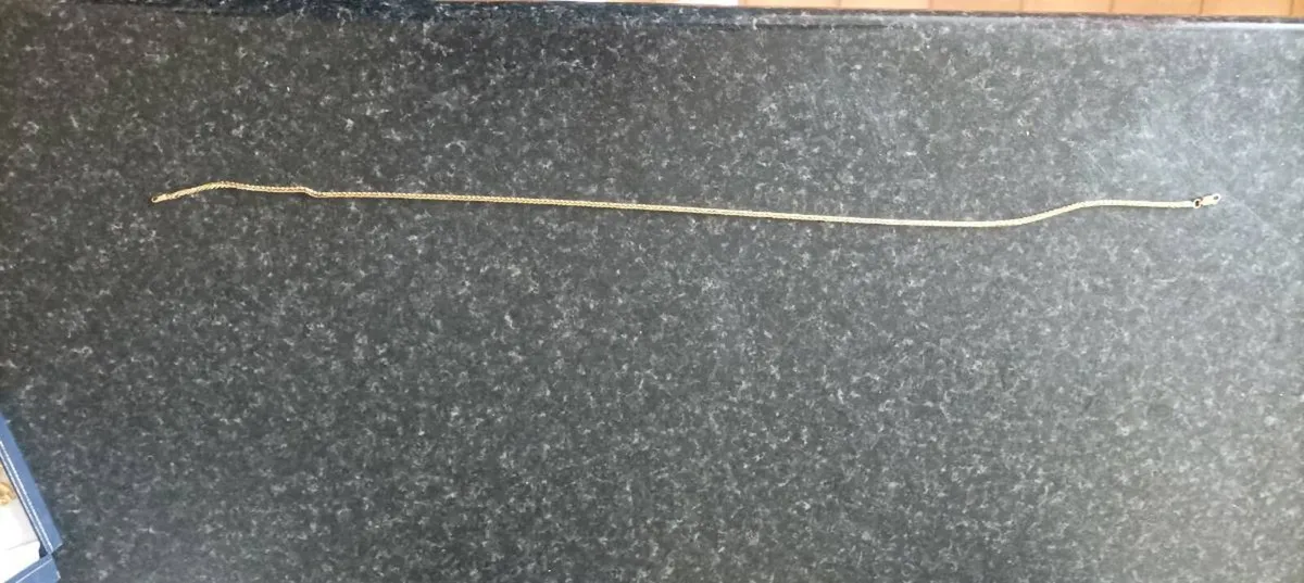 Solid gold Wheat/Franco design chain - Image 3