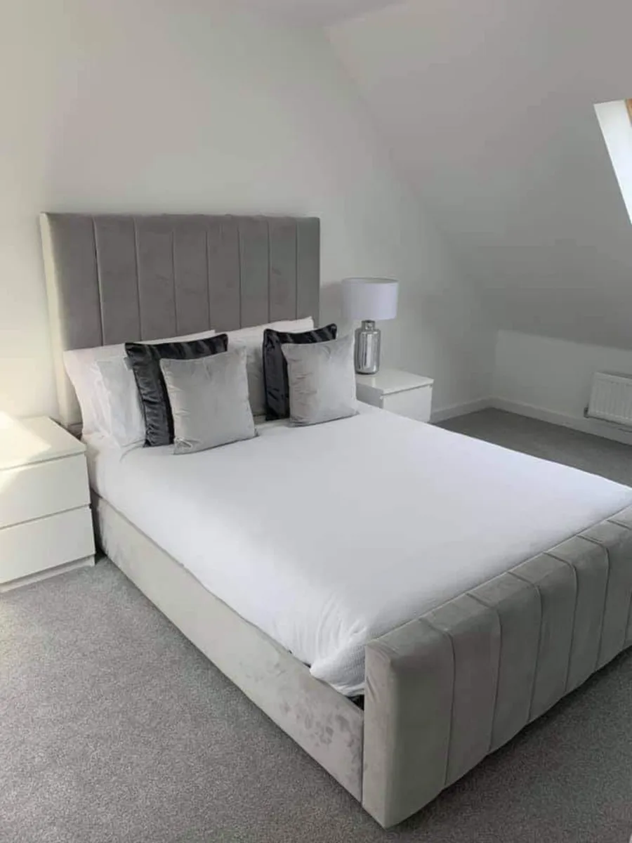 Double & King Size Bed Frame With Mattress Opt - Image 4