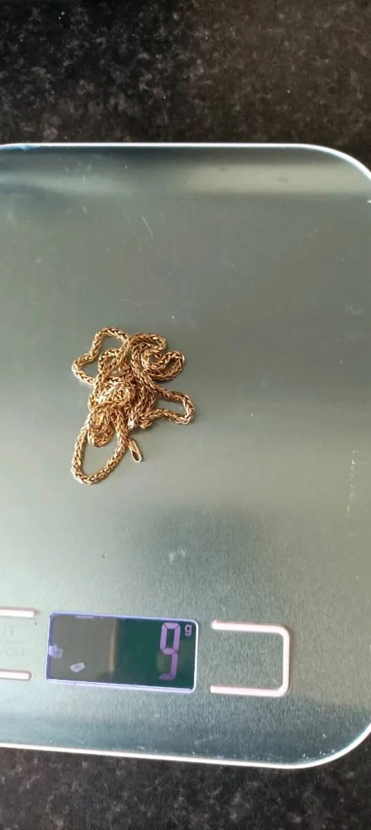 Solid gold Wheat/Franco design chain - Image 4