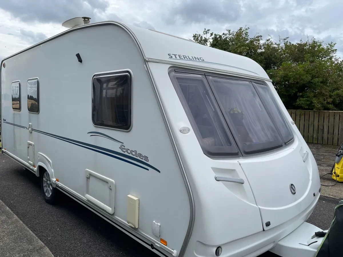 Sterling Eccles Caravan – Fixed Bed – Huge Extras - Image 1