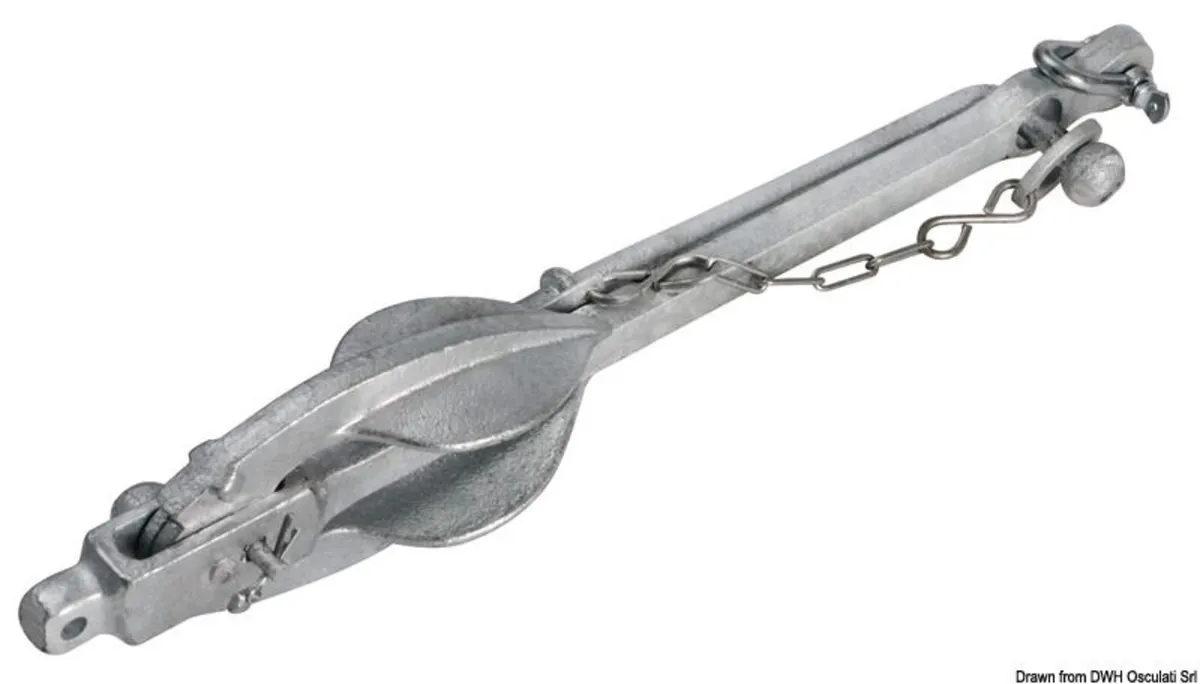 NEW 10 kg ( 22 lbs ) GALVANISED Folding anchor - Image 2
