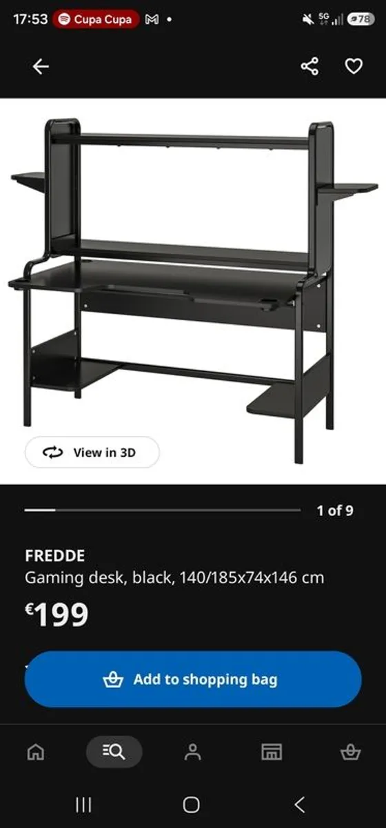 Ikea gaming desk - Image 1