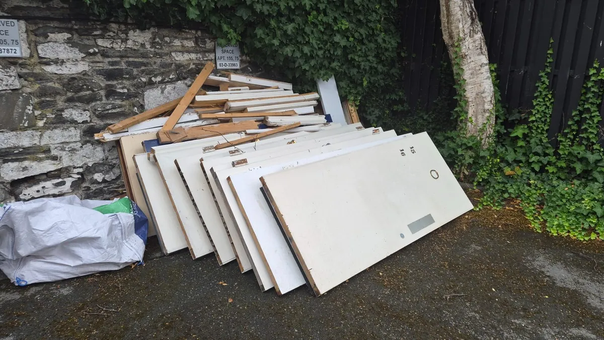 Wooden doors and frames waste - Image 1