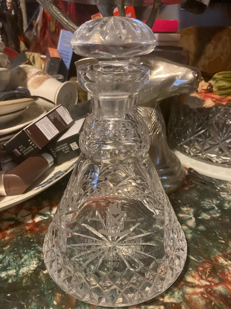 Jameson whiskey Cavan crystal decanter free post - Image 1