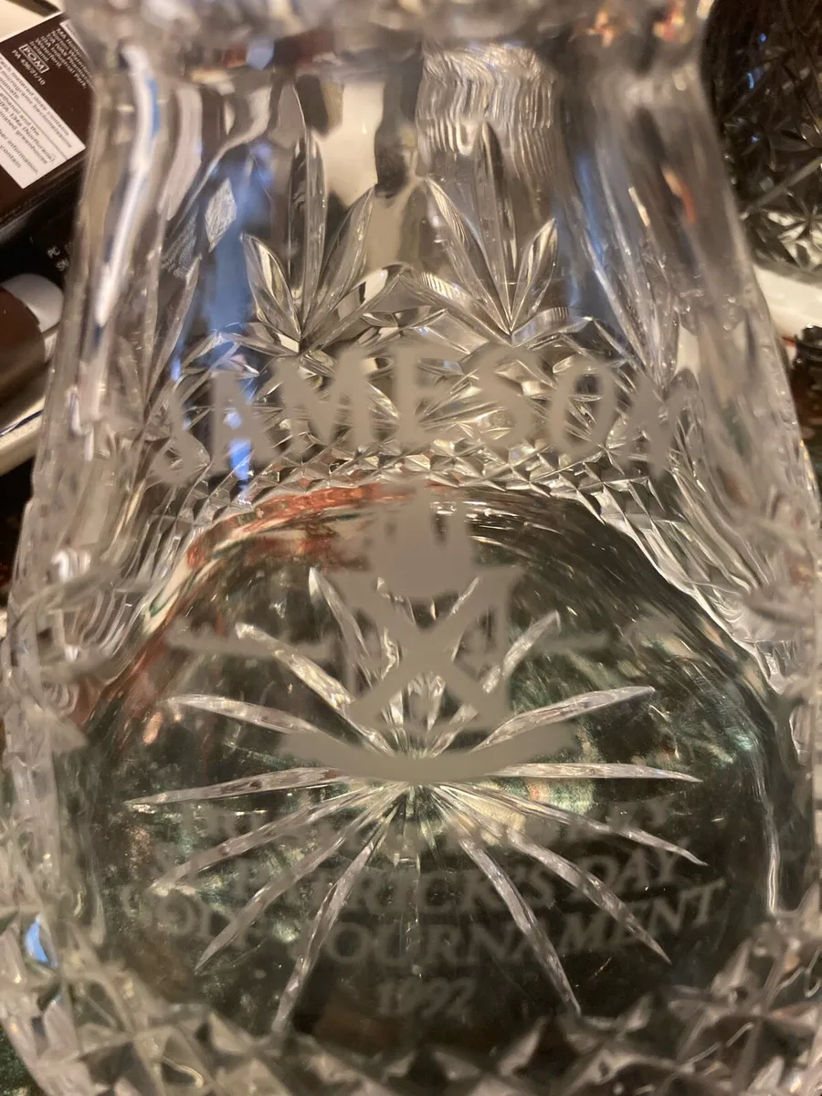 Jameson whiskey Cavan crystal decanter free post - Image 2