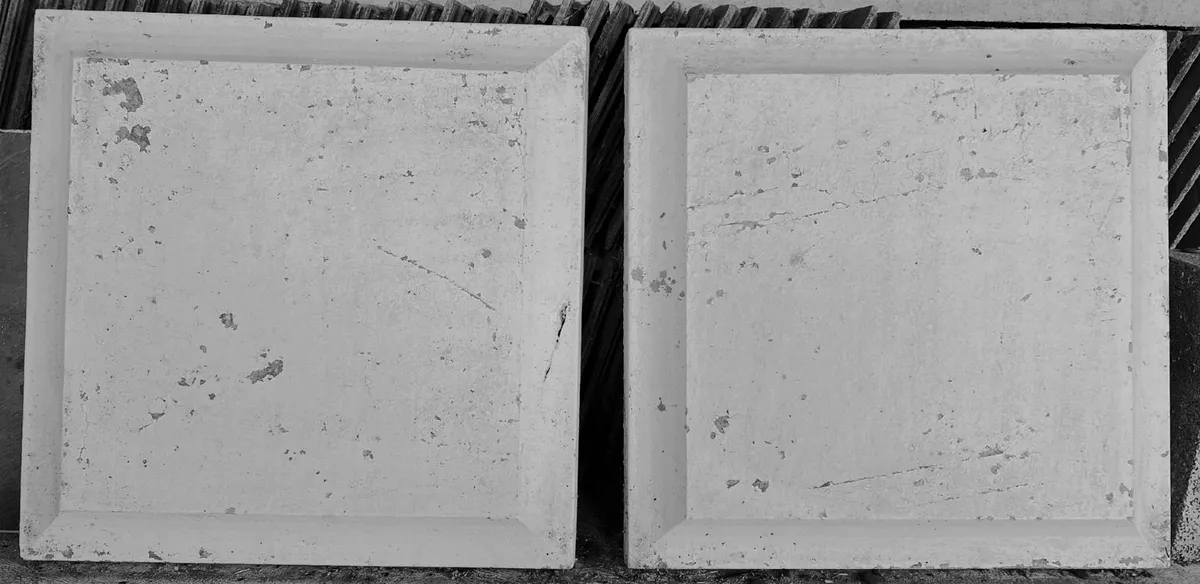 2 x Large Concrete Pier Caps