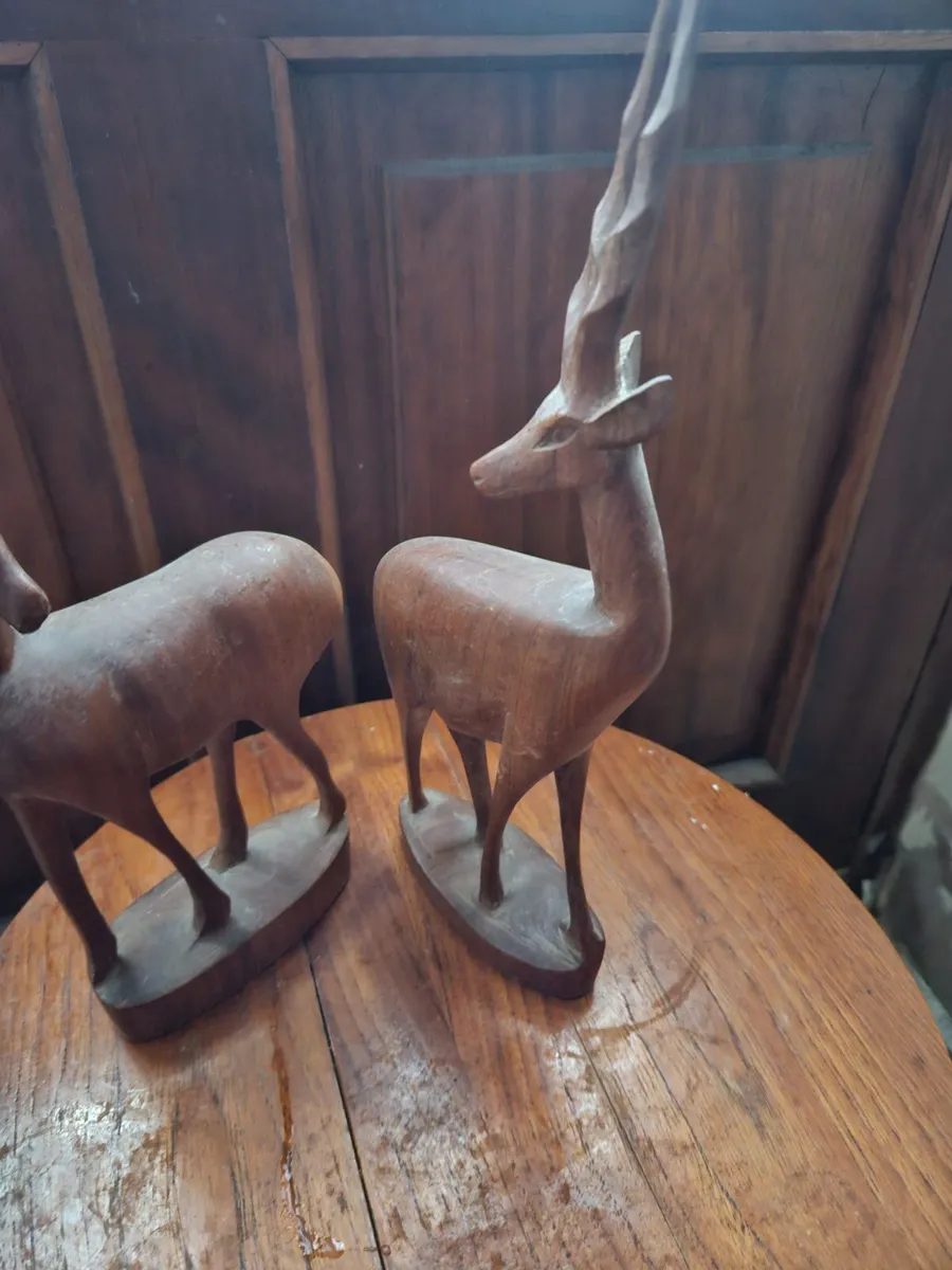 Vintage Mid Century Danish Teak Deer - Image 3