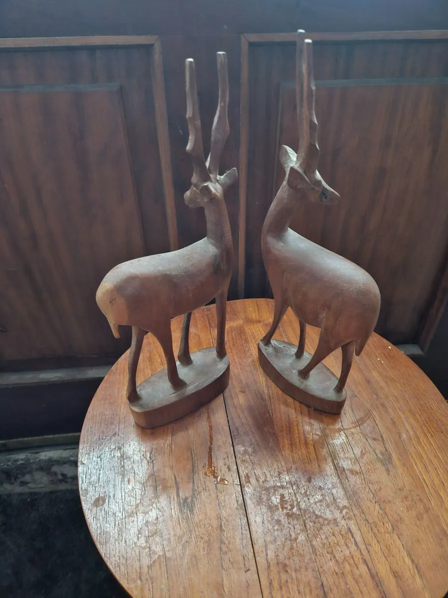 Vintage Mid Century Danish Teak Deer - Image 2