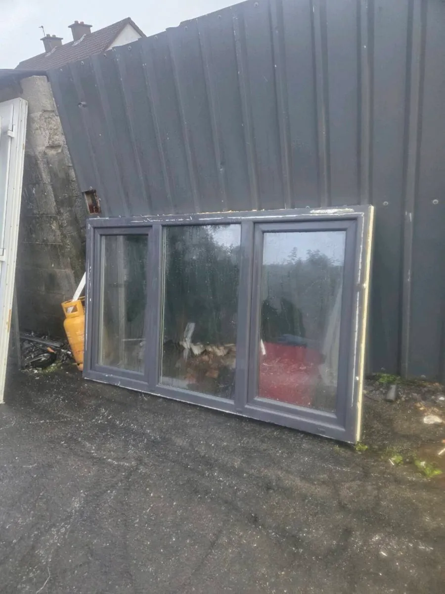 Upvc Anthracite Grey Single Patio Door & Window - Image 2