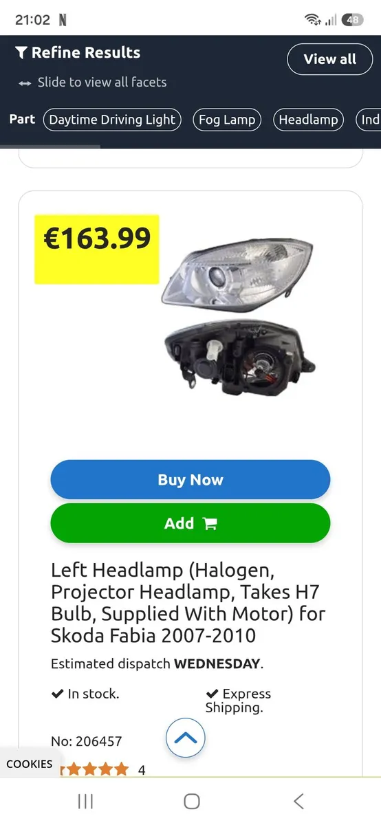 Headlamp for skoda fabia - Image 3