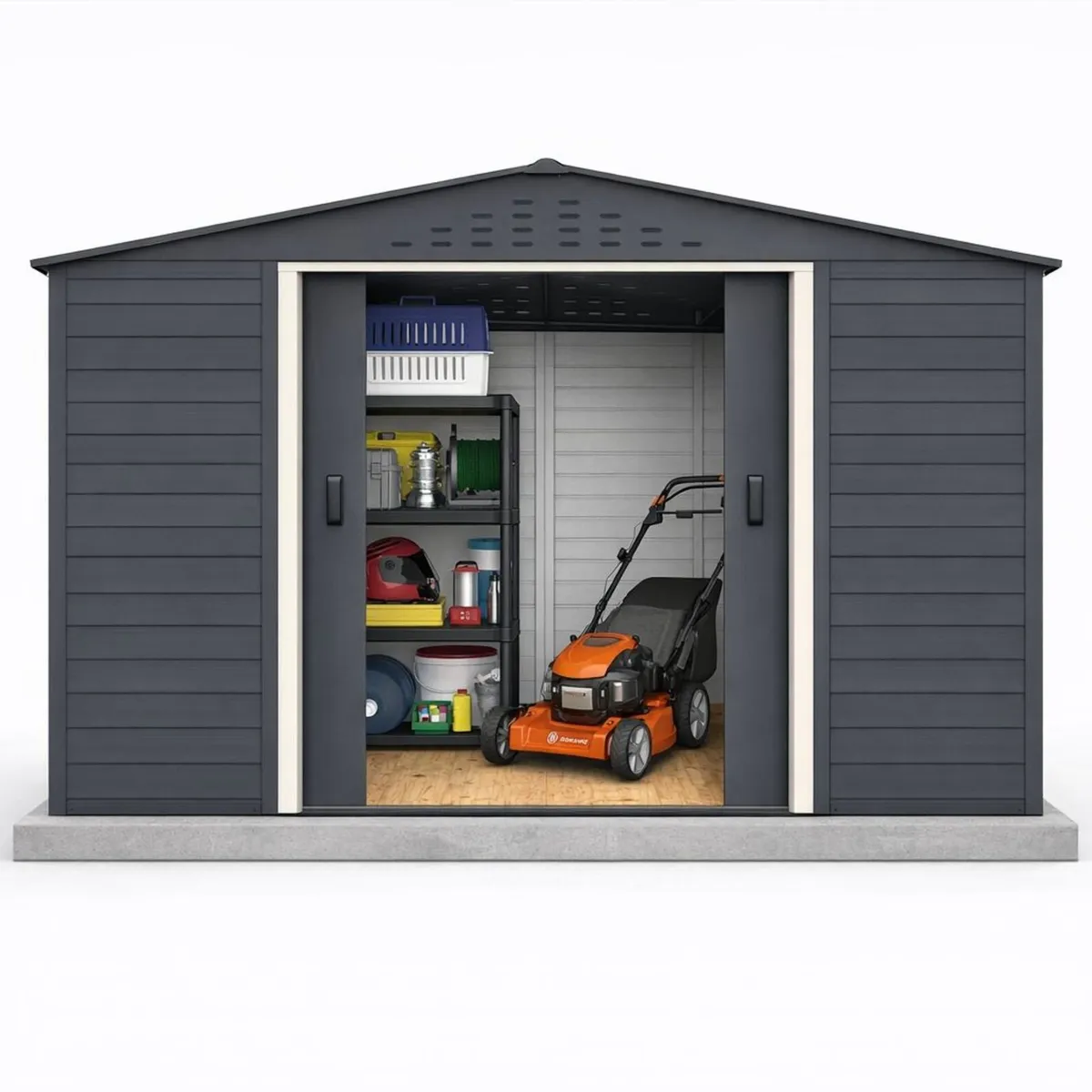 🏡 Alpine 10x8 Steel Garden Sheds - Image 1