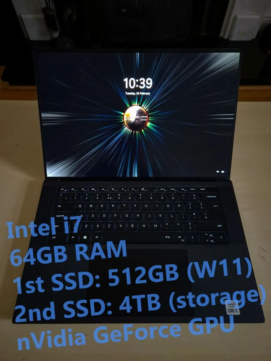 Dell XPS i7 + nVidia GPU, 64GB RAM, 4.5TB SSD - Image 1