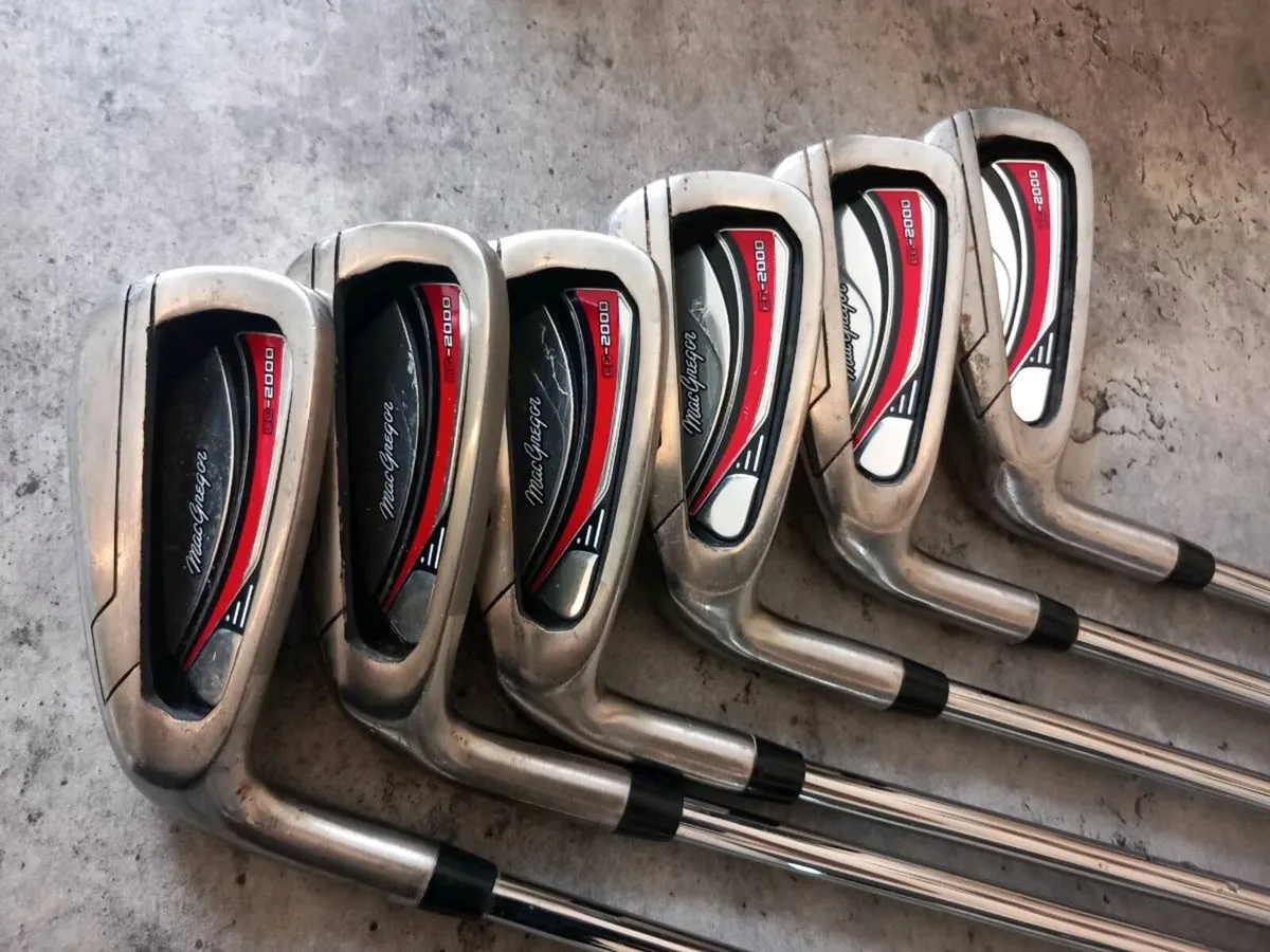 McGregor golf irons.  Left handed clubs - Image 2