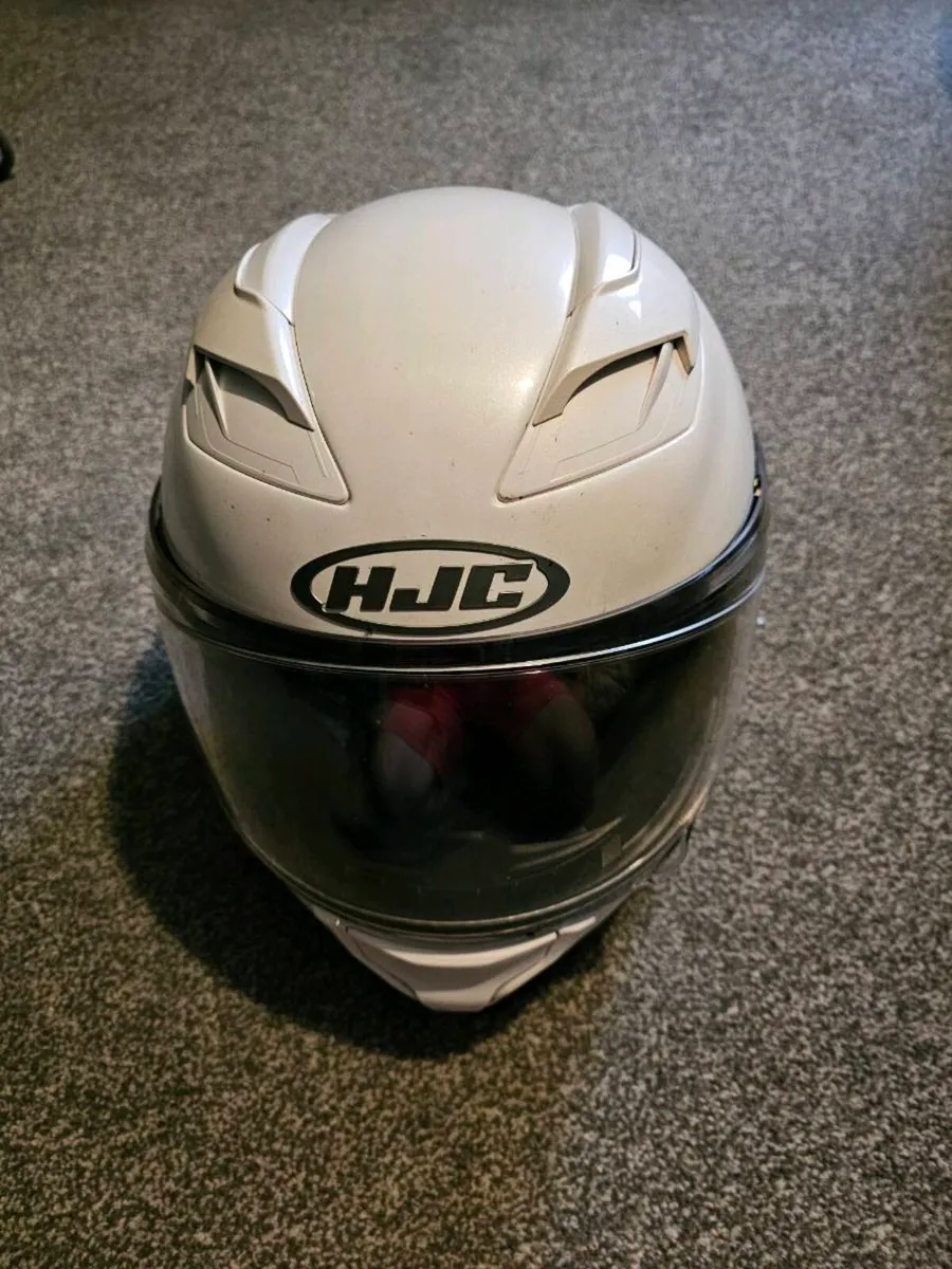HJC F71 Helmet White Large - Image 1