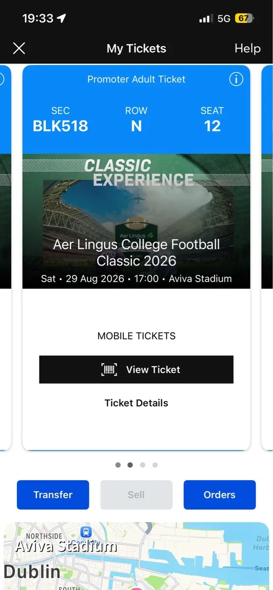Aer Lingus College Football Tickets - Image 2