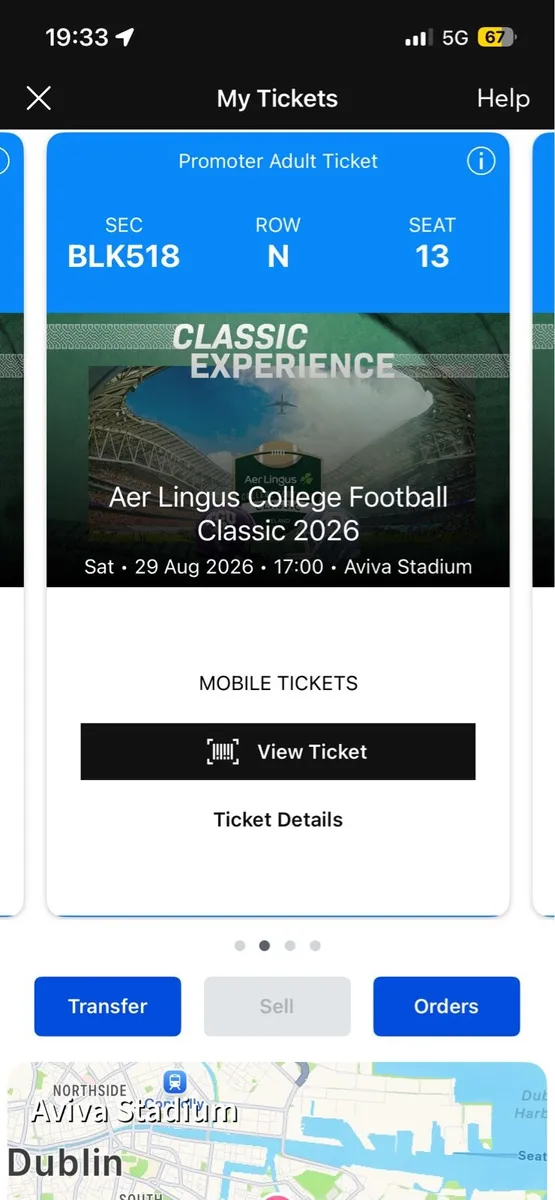 Aer Lingus College Football Tickets - Image 3