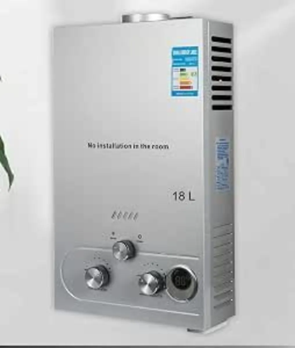 Gas Water Heater 18L Instant LPG Heater - Image 1