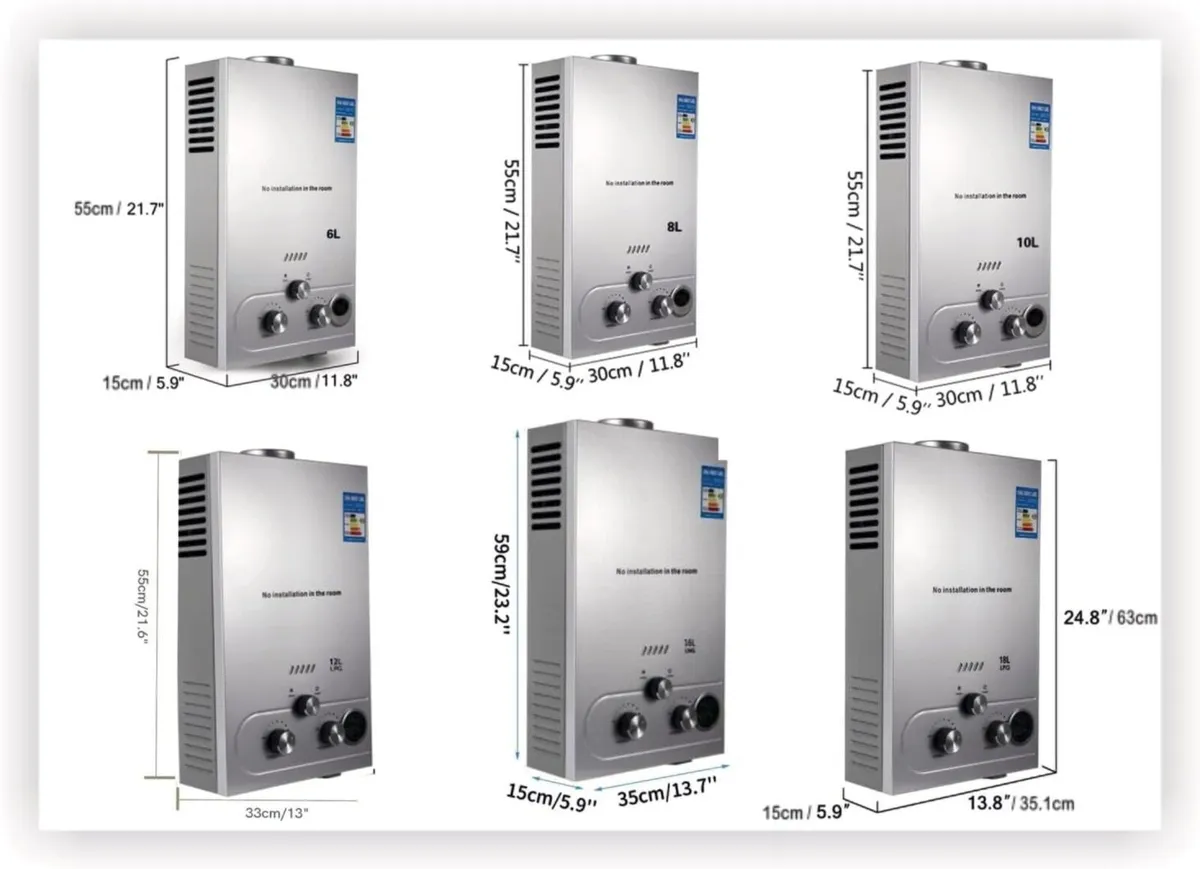 Gas Water Heater 18L Instant LPG Heater - Image 4