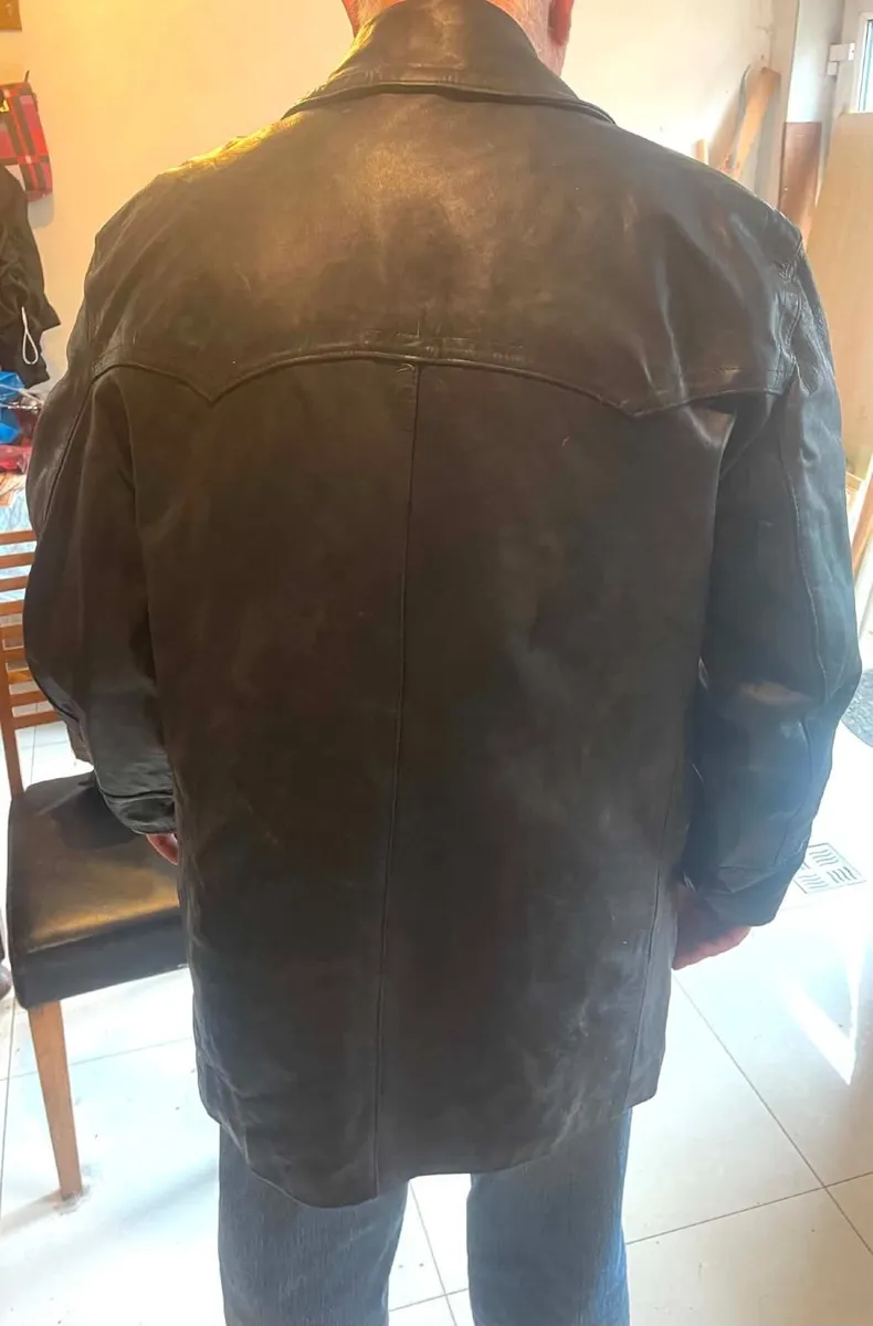 mans xl leather jacket (genuine leather  quilted ) - Image 1