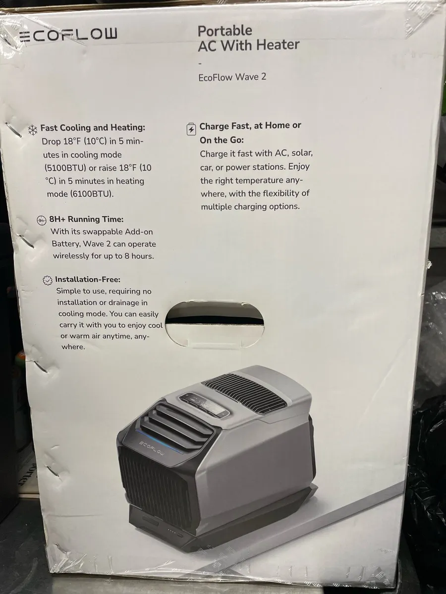 Ecoflow 1000W power bank + air conditioner:heater - Image 2