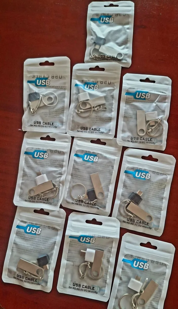 24K Gold-Plated Portable USB Keychain Charging ... - Image 2