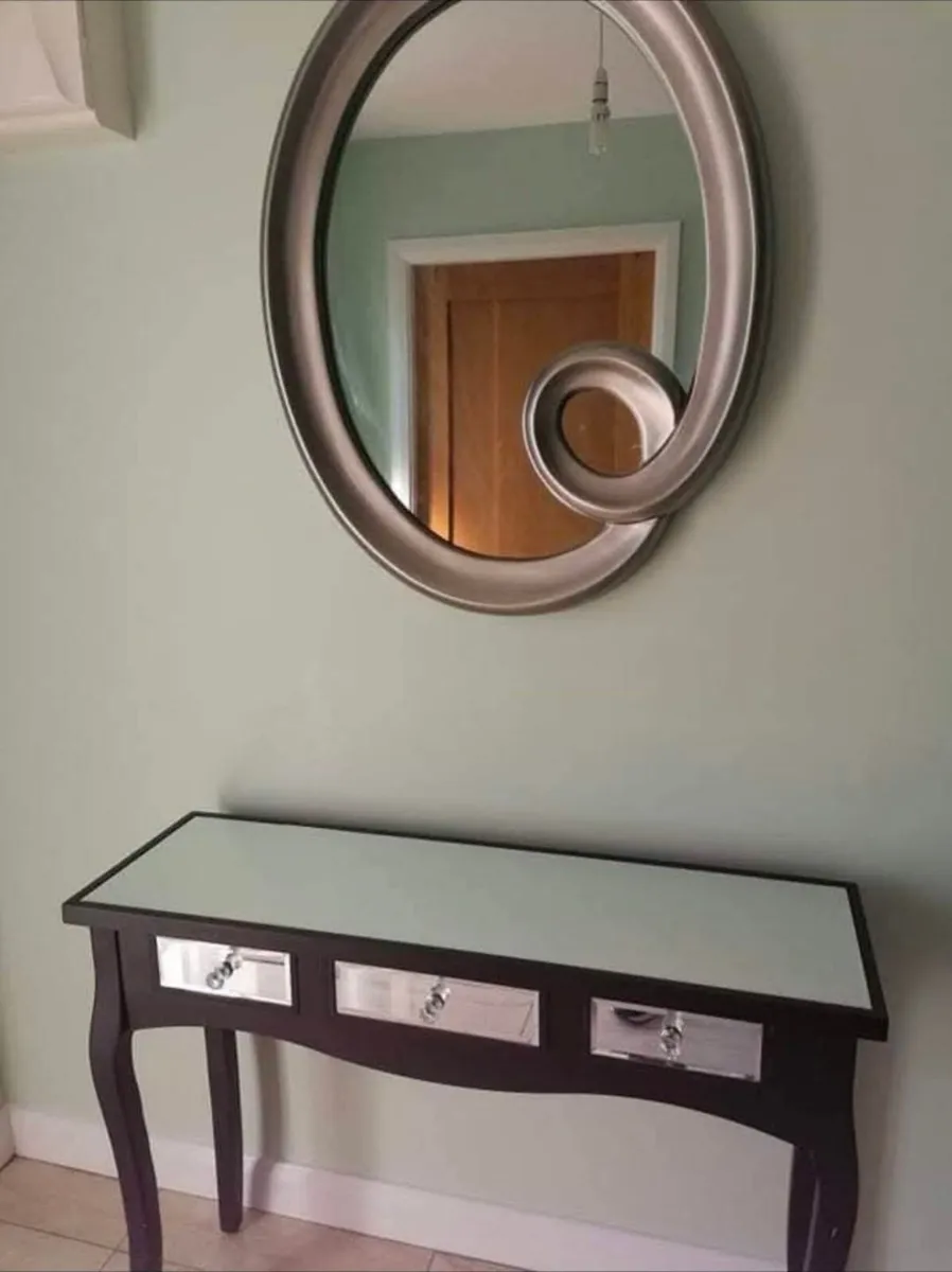 Mirror and table