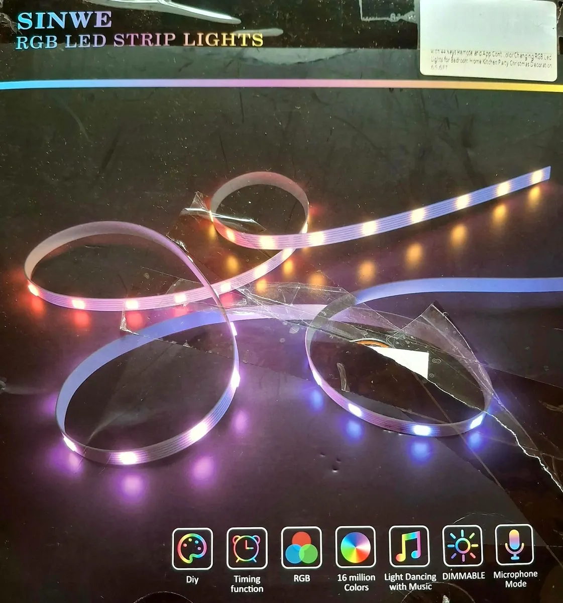 Sinwe RGB LED Strip Lights – Brand New Full Kit... - Image 1