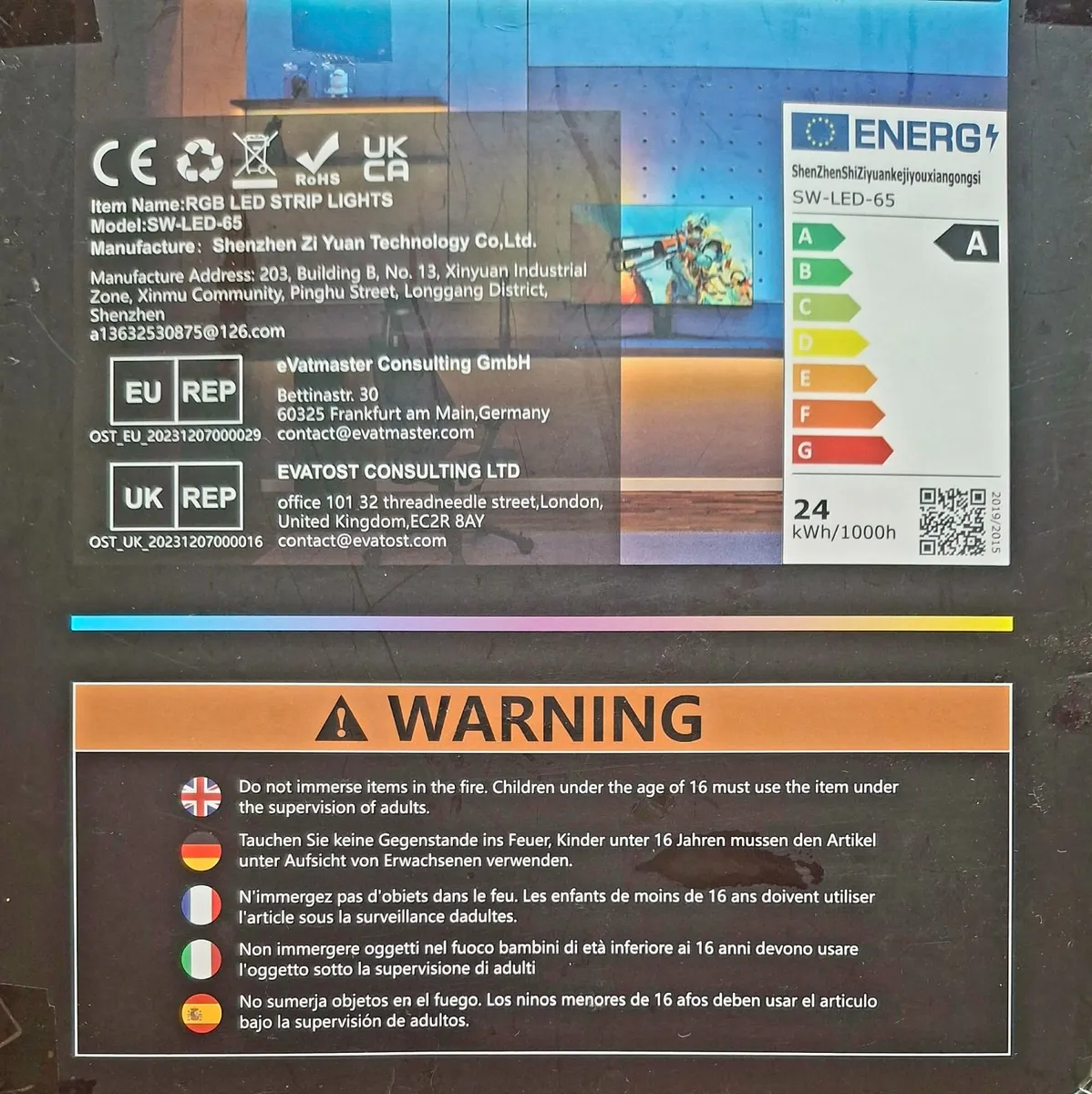 Sinwe RGB LED Strip Lights – Brand New Full Kit... - Image 2