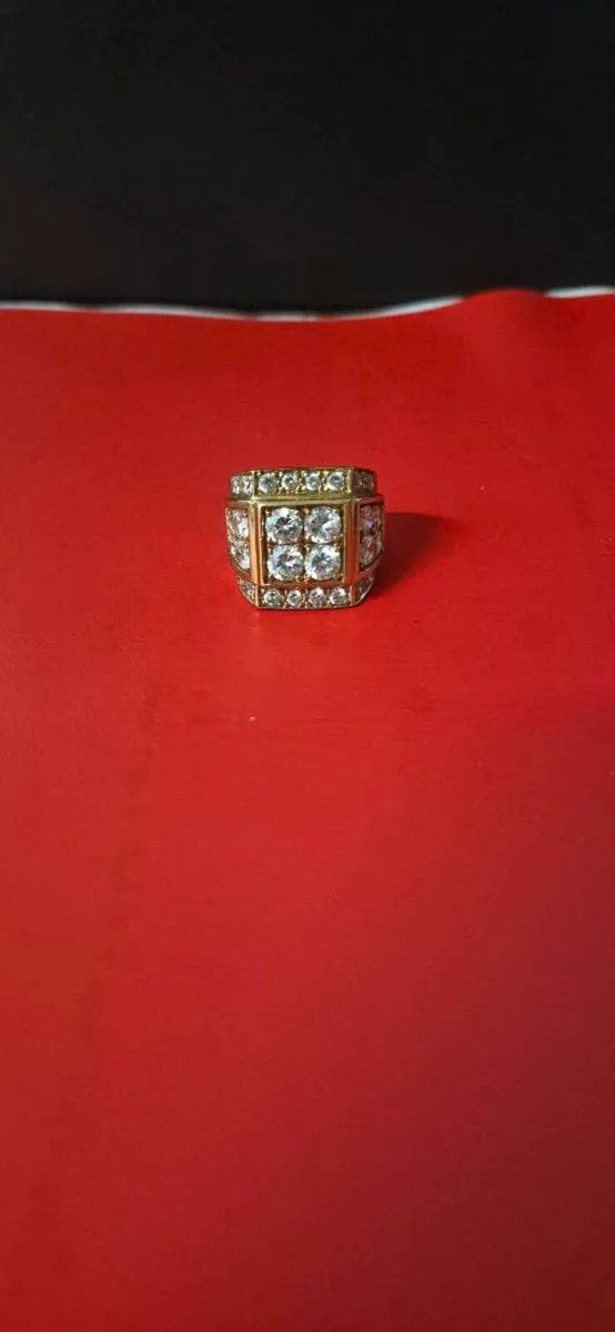 22 gram mens ring 9ct - Image 1