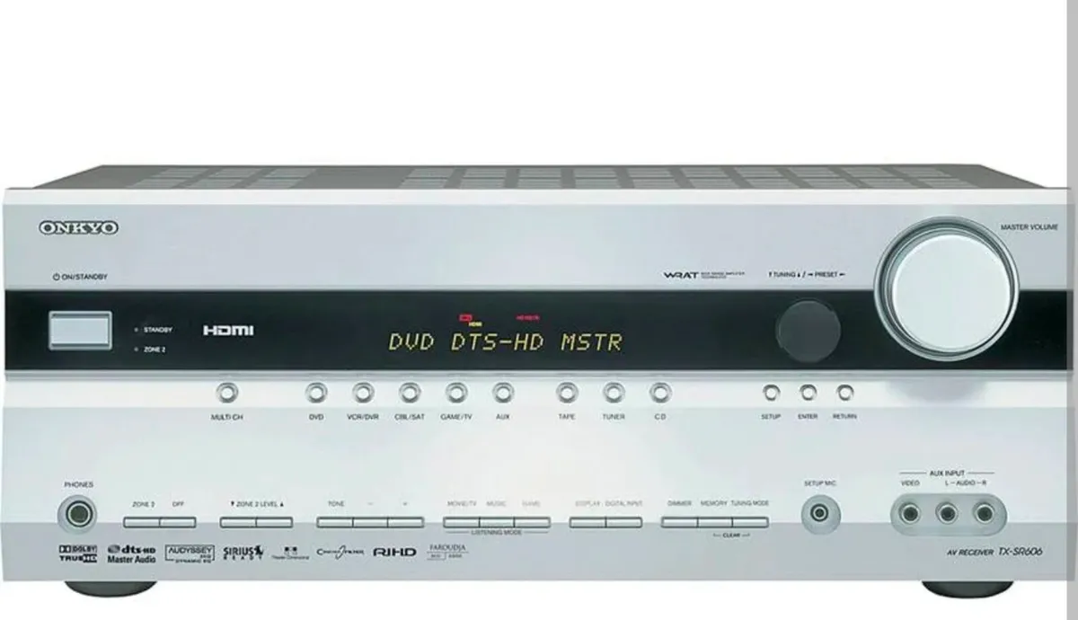 Onkyo Tx-Sr606 AV 7.1 receiver+remote - Image 1