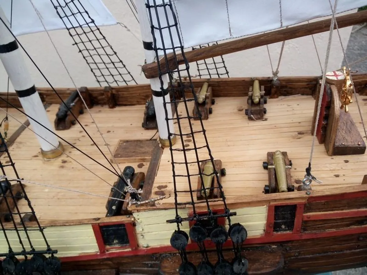 Handmade model ship-12gun briganteen Sarah from Patrick O'Brien novels - Image 4