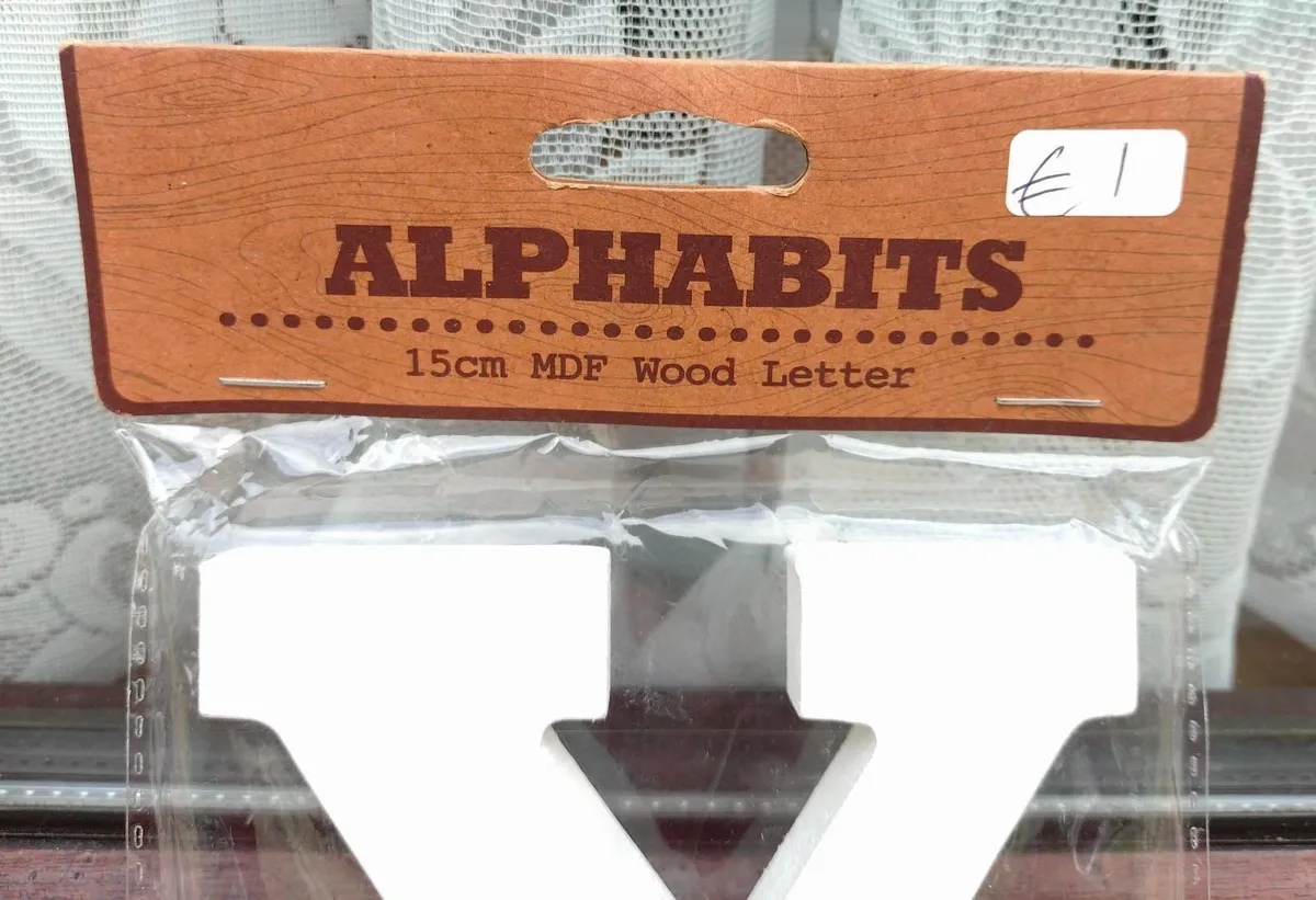 2 TIMBER ALPHABITS LETTER X (NEW). - Image 2