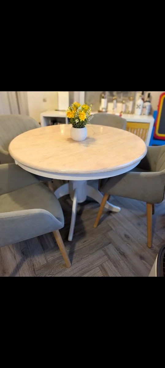 Solid Wood Round Kitchen Table - Image 2