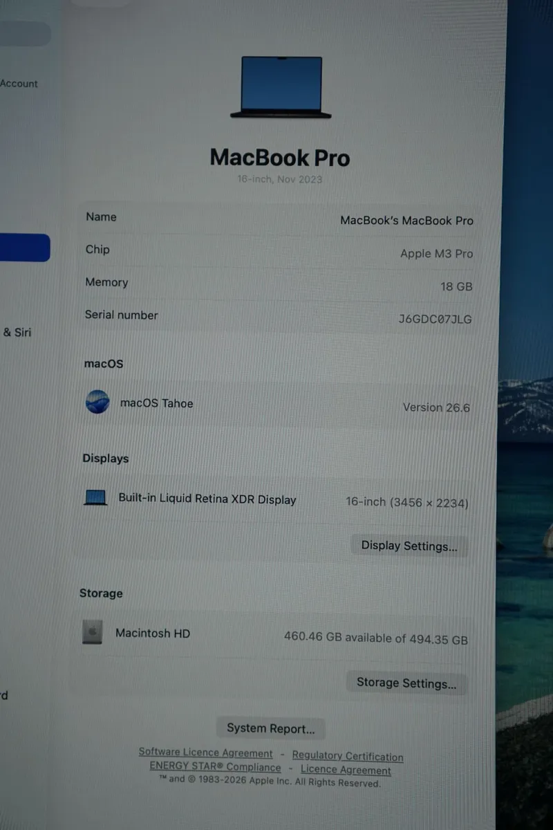 MacBook Pro 16" 2023 M3 Pro | 18GB | 512GB | 100% - Image 3