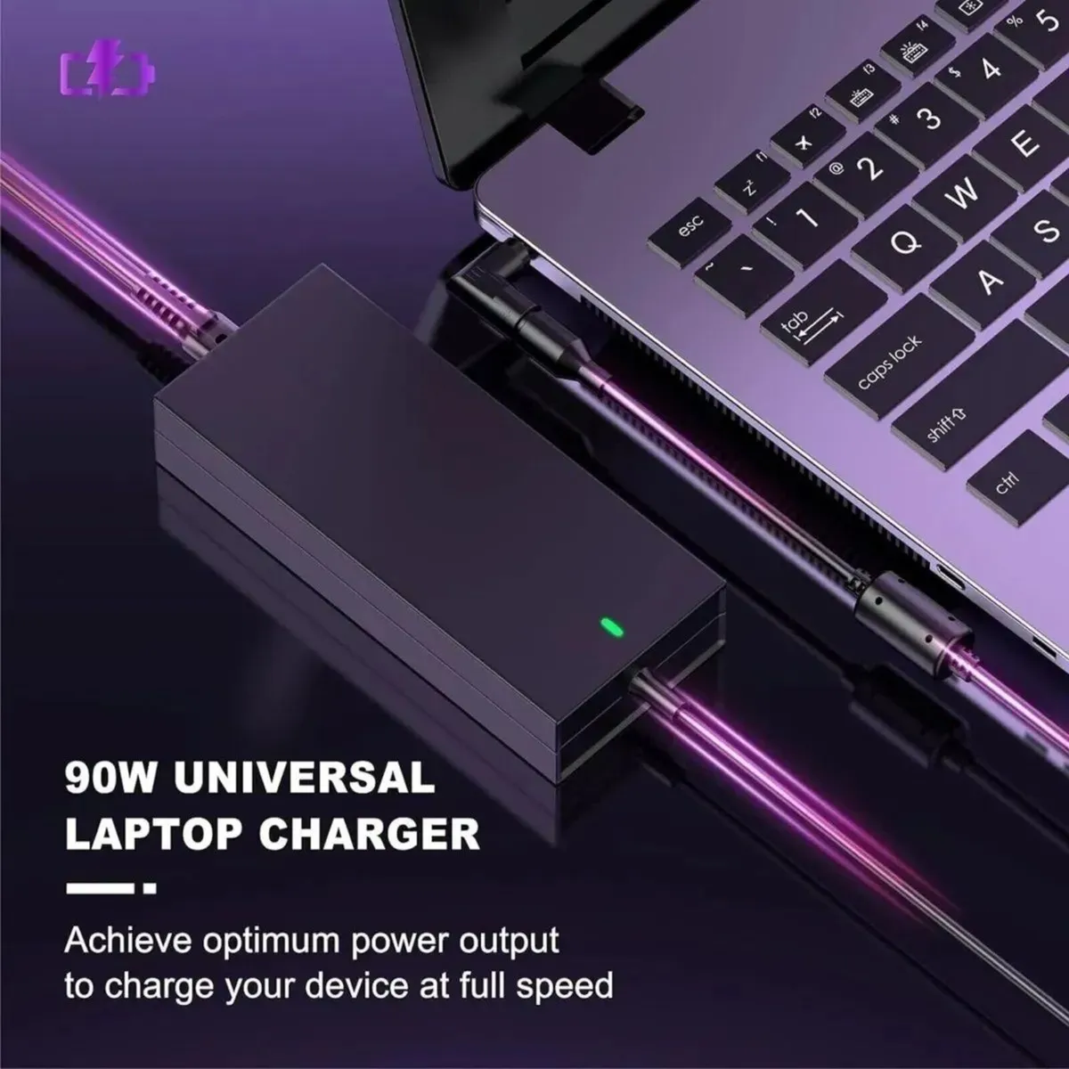 90W Universal Laptop AC Power Supply Adapter - Image 3