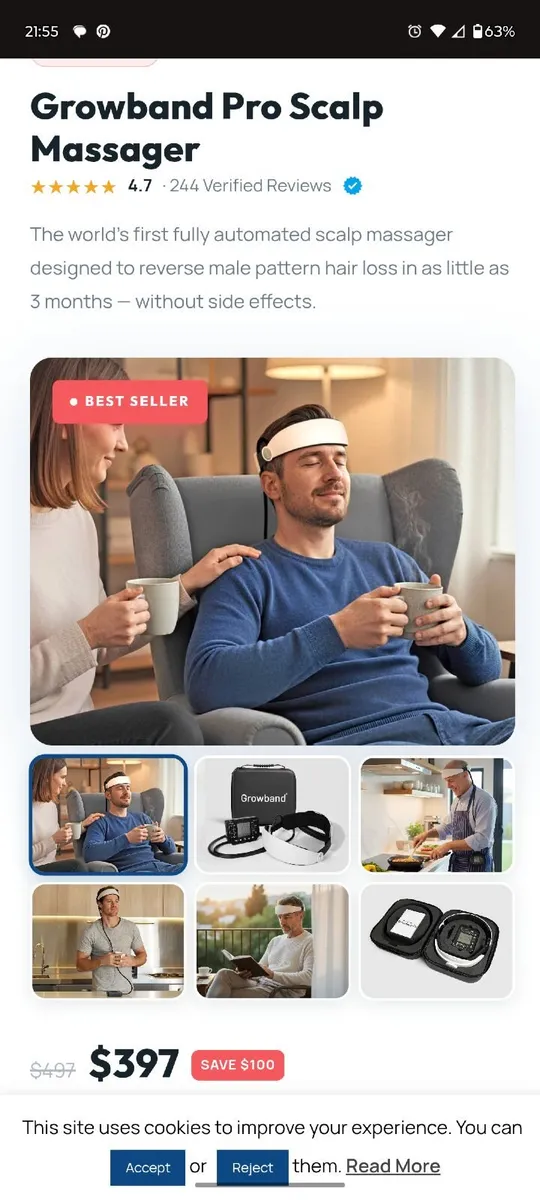 GrowBand Pro Scalp Massager - Image 2
