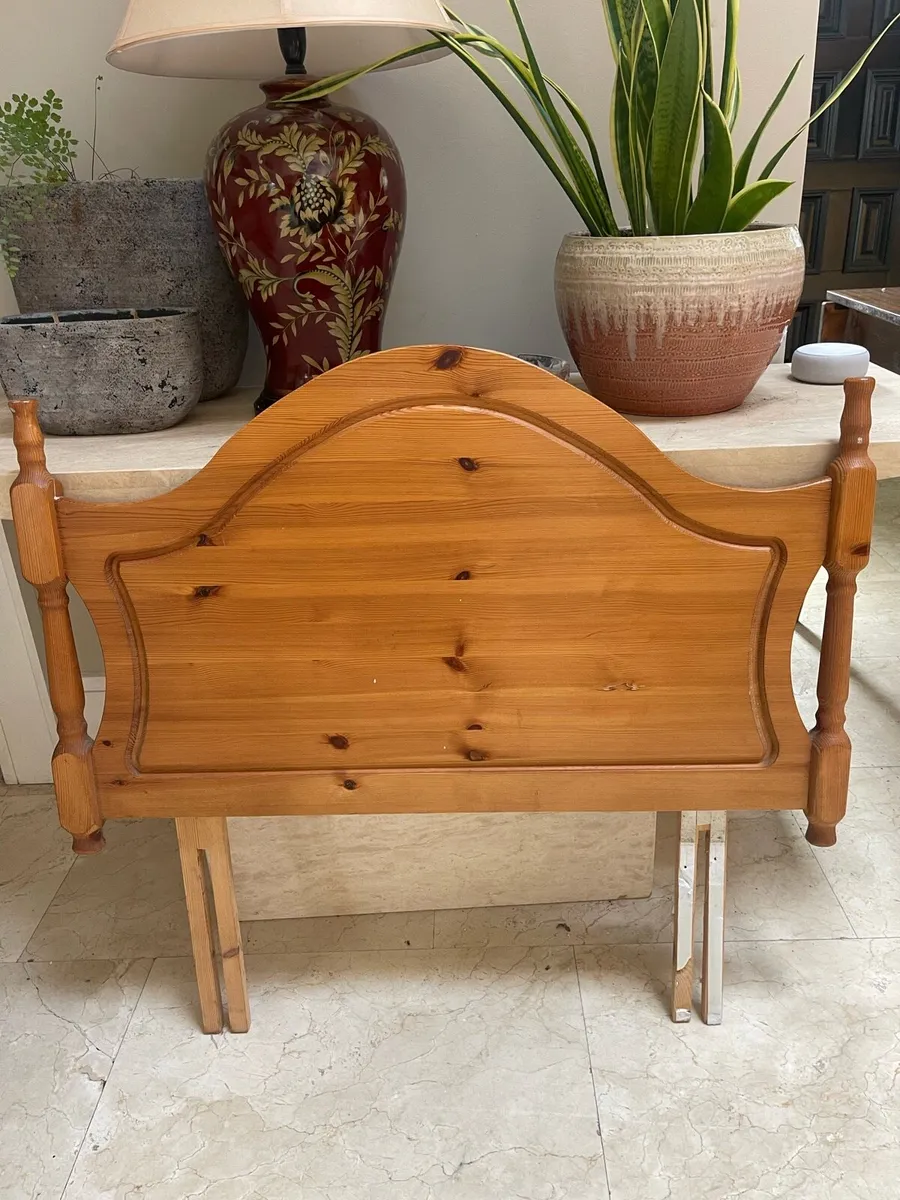 Good Solid Single Pine Wooden Headboard - Deliver