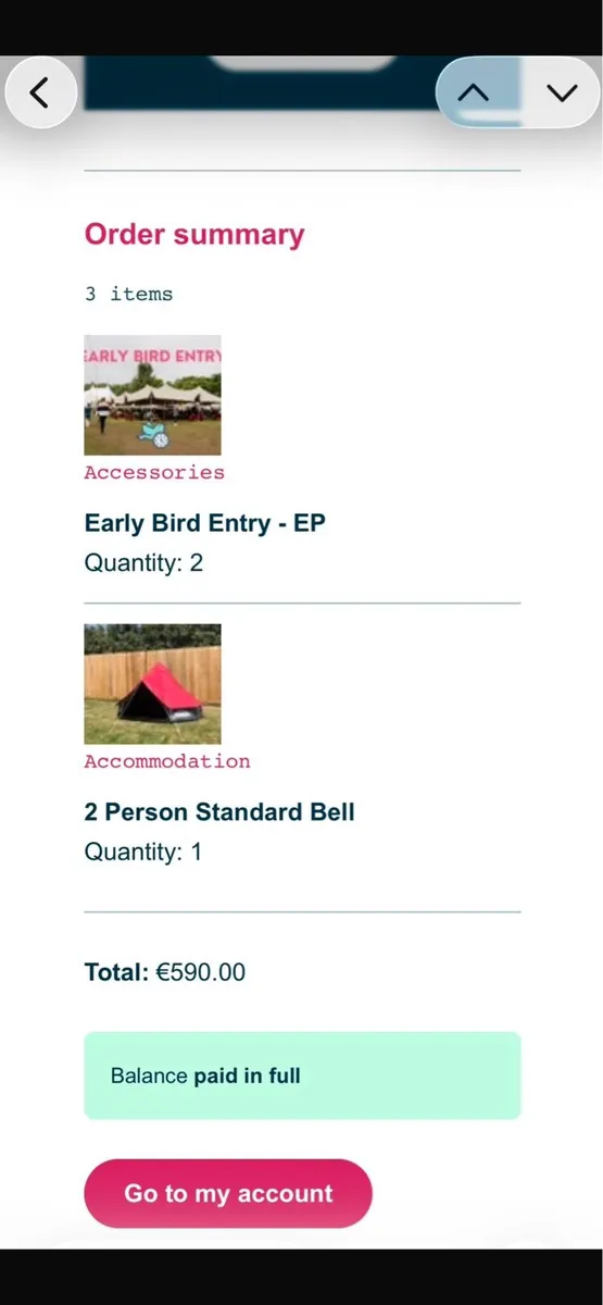 Glamping ticket EP