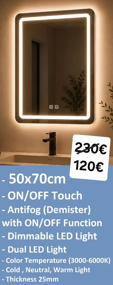LED Bathroom Mirror - Image 1