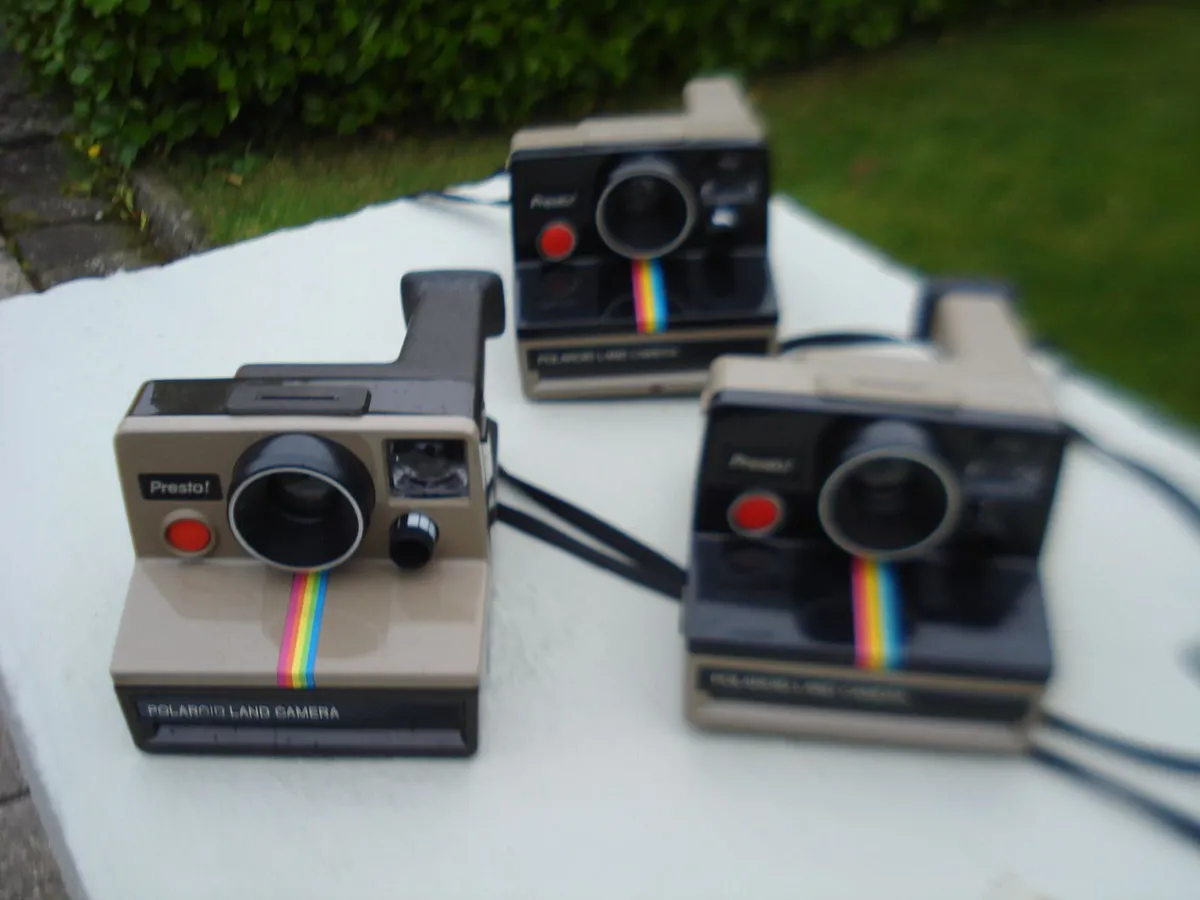 3 POLAROID PRESTO LAND CAMERAS. 1970/80s. - Image 1